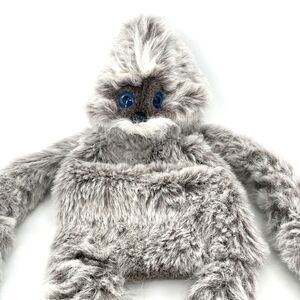 1989 Wynn Miller MOPKINS Gray Furry 42" Full Body Plush PUPPET Wrap Blue Eyes